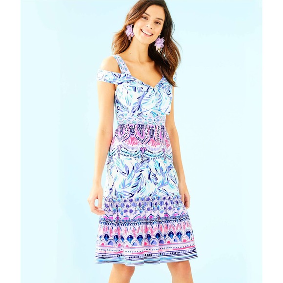 Lilly Pulitzer Dresses & Skirts - LILLY PULITZER iva midi dress resort white blue 0
